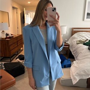 ZARA baby blue blazer new with tags!